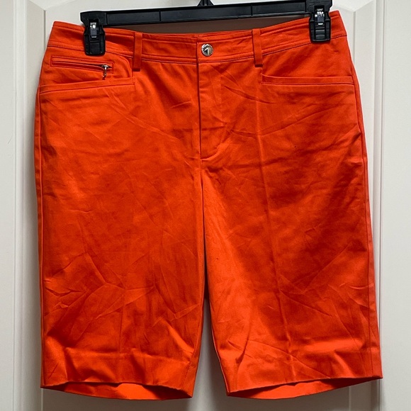 Ralph Lauren Pants - 🧡 Ralph Lauren Sz 6 11” Orange Bermuda Golf Preppy Shorts Resortwear Beach Y2K